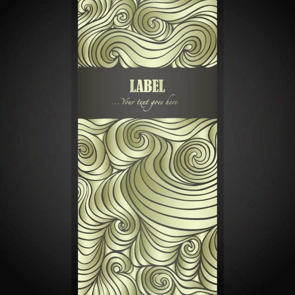 波パターン ベクター 2 ラベル無料ベクター 381.70 KB