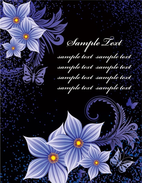 ファッション 05 花の背景ベクター無料ベクター 1.56 MB