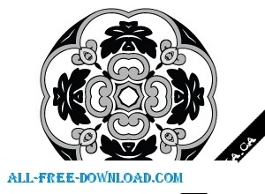 花のスタンプ ベクター花 - 無料ベクター