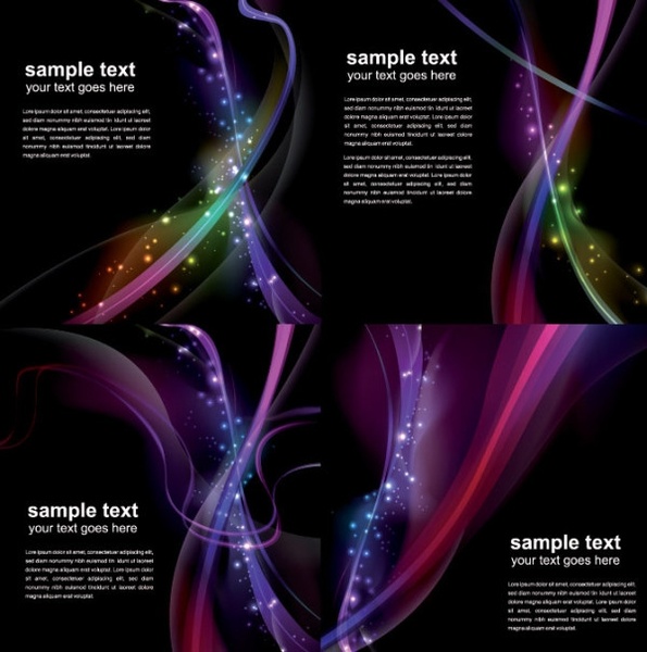 4 クールな光ベクター無料ベクター 23.19 MB