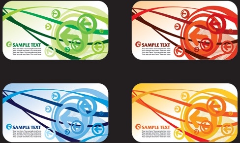 矢印カード背景ベクター無料の動的行ベクター 396.10 KB