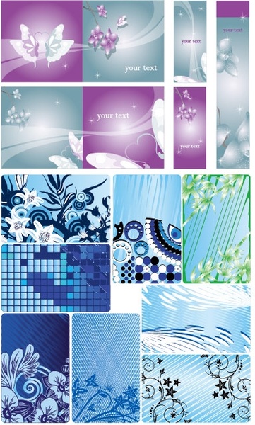 無料ベクター背景パターン花ベクター 2.23 MB