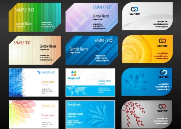 カラフルなカード背景ベクター無料ベクター 1.69 MB