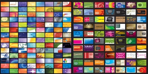 各種の実用的なカード テンプレート ベクター カード無料ベクター 4.76 MB