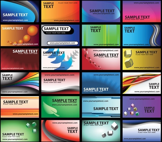 色パターン カード ベクター無料ベクター 1.05 MB