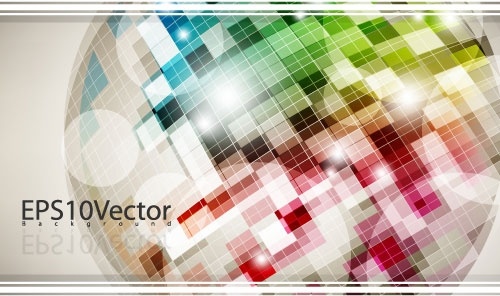 三次元ボックス花背景 3 ベクター無料ベクター 6.16 MB