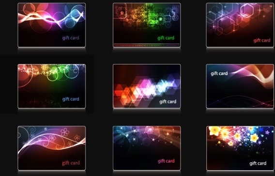 輝く光のベクターの背景 1 カード無料ベクター 468 バイト