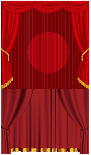 ベクター赤いカーテン無料ベクター 1 31 Mb 無料素材イラスト ベクターのフリーデザイナー