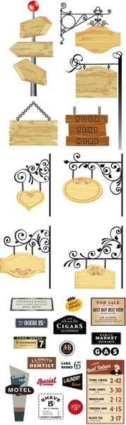 洗練されたリストとバナー ベクター無料ベクター 0 バイト