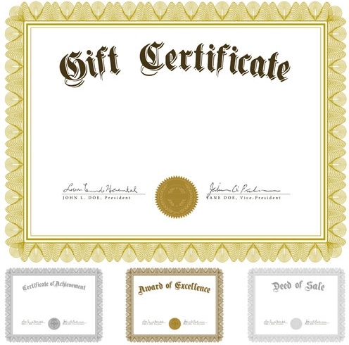 欧州パターン証明書 01 ベクター無料ベクター 5.62 MB