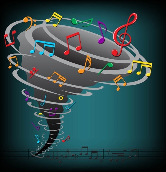 色音楽記号キー 04 ベクター無料ベクター 677.42 KB