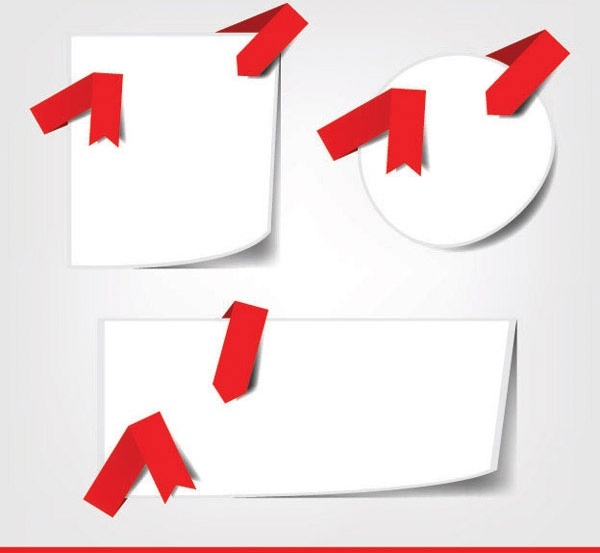 赤いリボンと段ボール 4 無料のベクター ベクター 1.31 MB