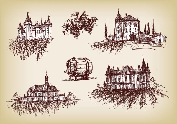 ワインは 02 の要素のベクター無料ベクター 1.91 MB