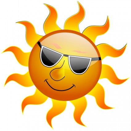 夏笑顔太陽ベクター クリップ アート 無料ベクター 無料素材イラスト ベクターのフリーデザイナー