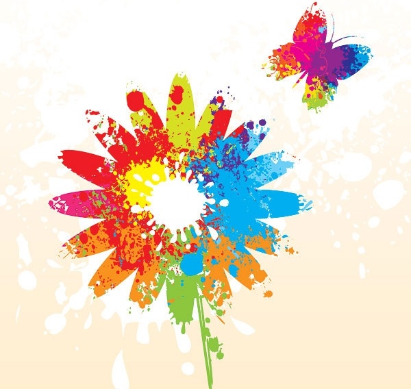 スプラッシュ カラー パターン 03 ベクター無料のベクター 2.18 MB