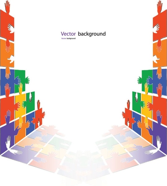 パズル ジェスチャー テンプレート 03 ベクター無料ベクター 3.05 MB