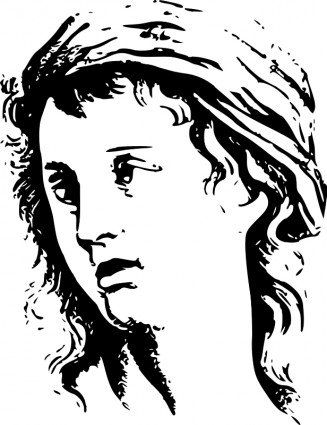 顔式 womann ベクター クリップ アート - 無料ベクター