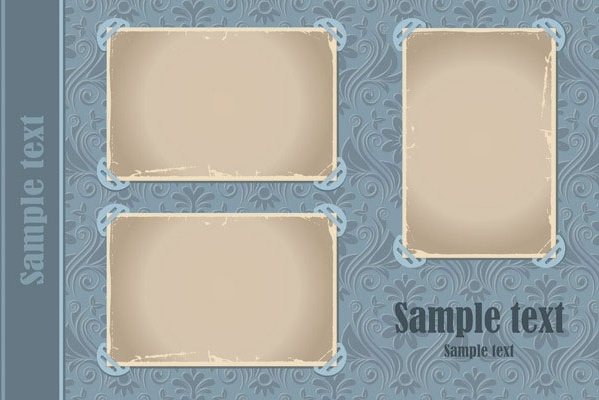 古い紙ベクター固定 3 無料ベクター 407.76 KB