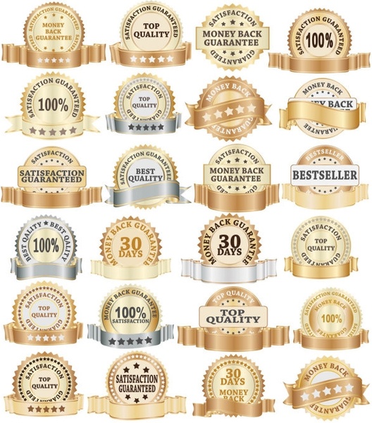 ゴールデン ボトル ラベル コレクション 02 ベクター無料ベクター 1.75 MB