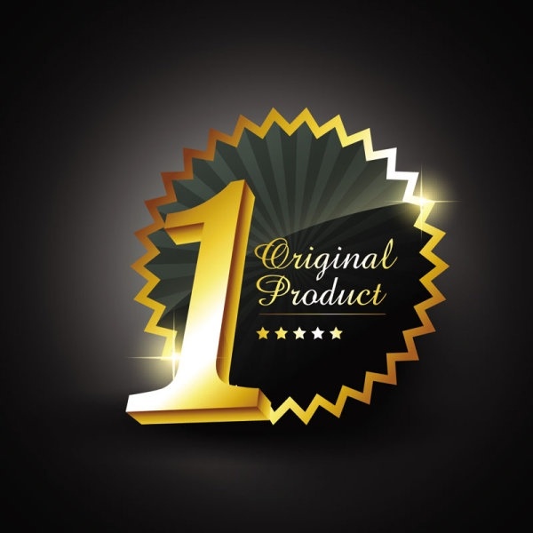 金バッジ ラベル 04 ベクター無料ベクター 1.39 MB