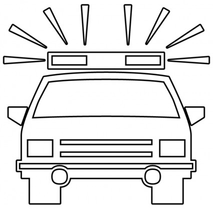 警察車のベクター クリップ アート - 無料ベクター