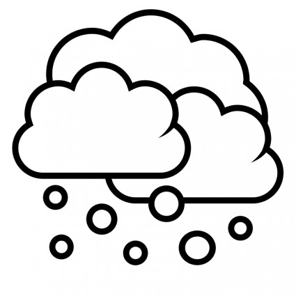 タンゴ天気シャワー散在 - アウトライン ベクター クリップ アート - 無料ベクター