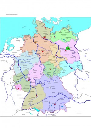 上 ドイツ 地図 フリー