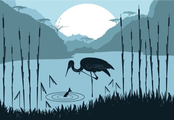 動物のシルエット パターン 01 ベクター無料ベクター 1.15 MB