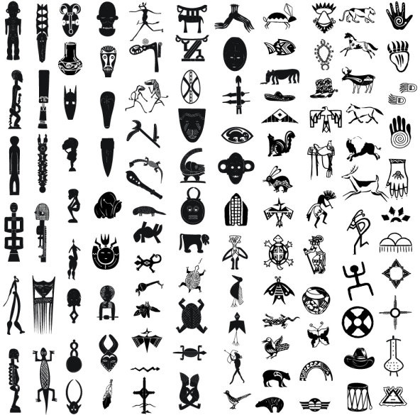 復古鉄壁パターン 01 ベクター無料ベクター 234.73 KB