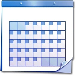 カレンダー文書の Vista のアイコン 無料のアイコン 無料素材