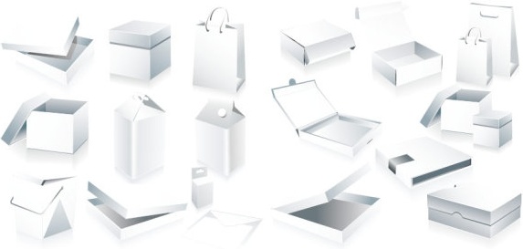 空白のボックス包装ベクター無料ベクター 280.83 KB
