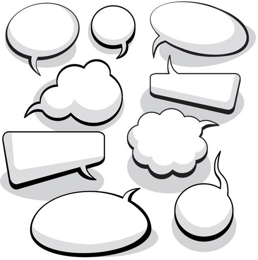 ベクターかわいいダイアログ自由ベクター 123.09 KB