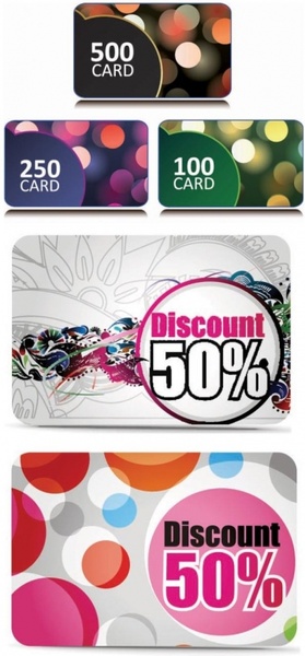 細かい割引カード ベクター無料ベクター 6.42 MB