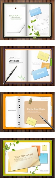 無料ベクターよりも紙のノート ベクター 4.88 MB