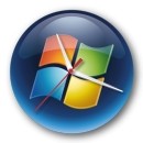 時計ウィンドウと起動ボタン Vista のアイコン - 無料のアイコン