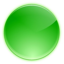 グリーンの丸ボタン Vista のアイコン - 無料のアイコン