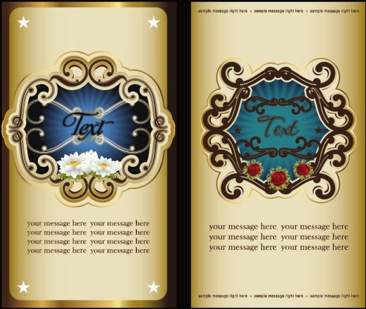 絶妙な復古パターン ラベル 01 ベクター無料ベクター 3.83 MB