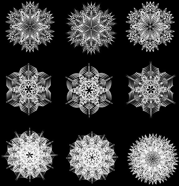 黒と白のパターン 02 ベクター無料ベクター 616.14 KB