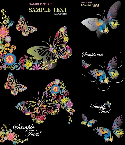 コレクション カラフル かわいい 蝶々 イラスト イラスト画像無料ダウンロード