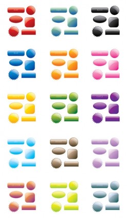 90 無料のコレクションですか？Web 2.0？スタイル ボタン ベクター アイコン - 無料ベクター
