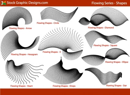 その他の図形ベクター流れる 無料ベクター 無料素材イラスト ベクターのフリーデザイナー