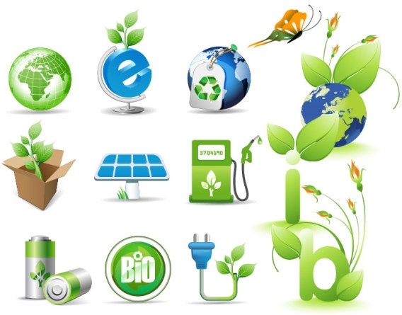 緑のテーマ アイコン ベクター無料ベクター 1.82 MB