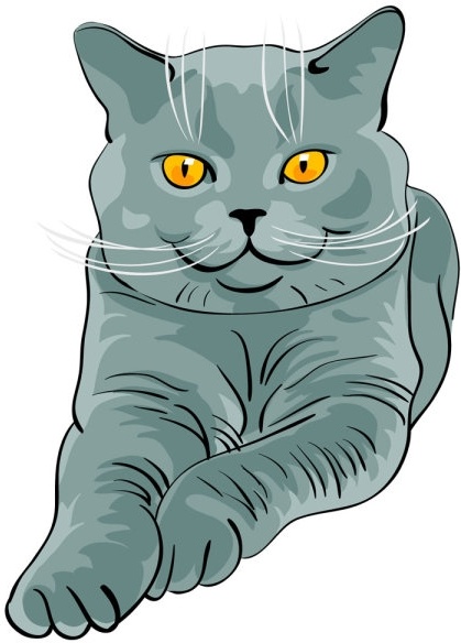 動物猫 02 ベクター無料ベクター 614.35 KB