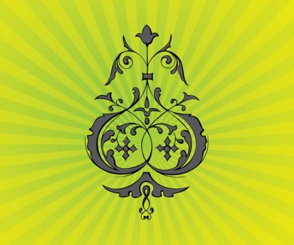 サイケデリックな花飾りのベクター花 - 無料ベクター