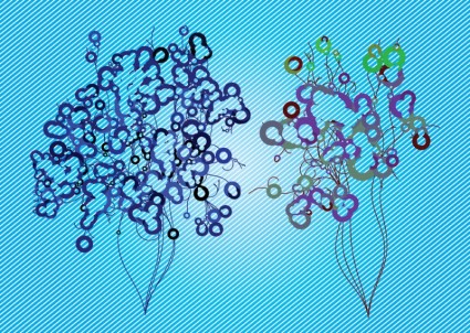 抽象的な花ベクター要約 - 無料ベクター