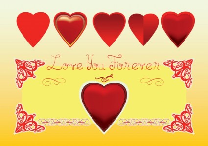 あなたを永遠に愛するベクターを中心に-無料ベクター