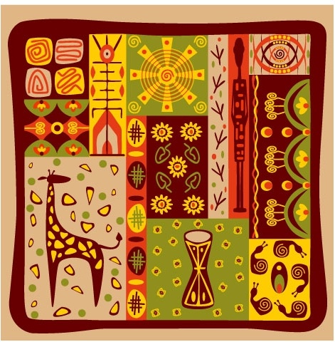 古典的な部族トーテム ベクター 3 無料ベクター 349.12 KB