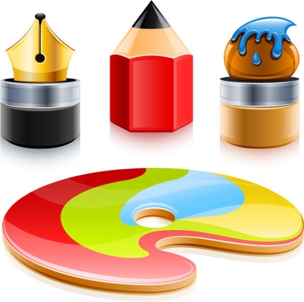 ベクター 2 ペン無料の特別なテーマ ベクター 561.33 KB