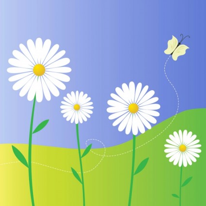 デイジーの花のベクターの花 - 無料ベクター