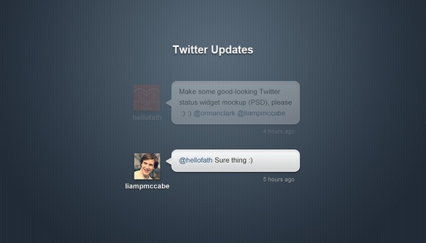 Twitter のステータス更新無料 psd ファイル 360.10 KB